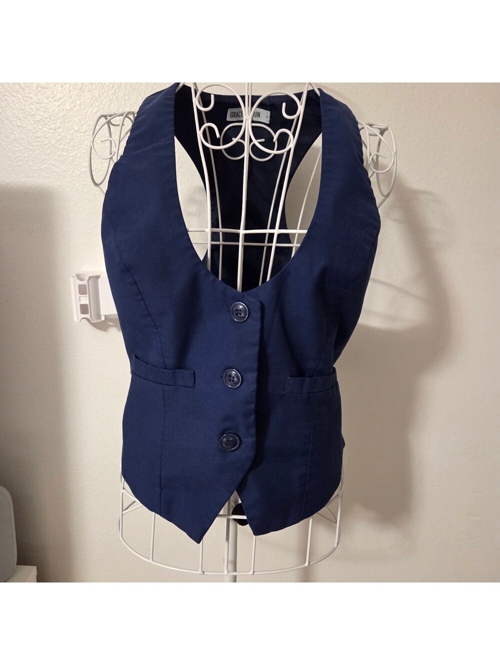 Grace Karin Navy Blue Women's Vest Medium